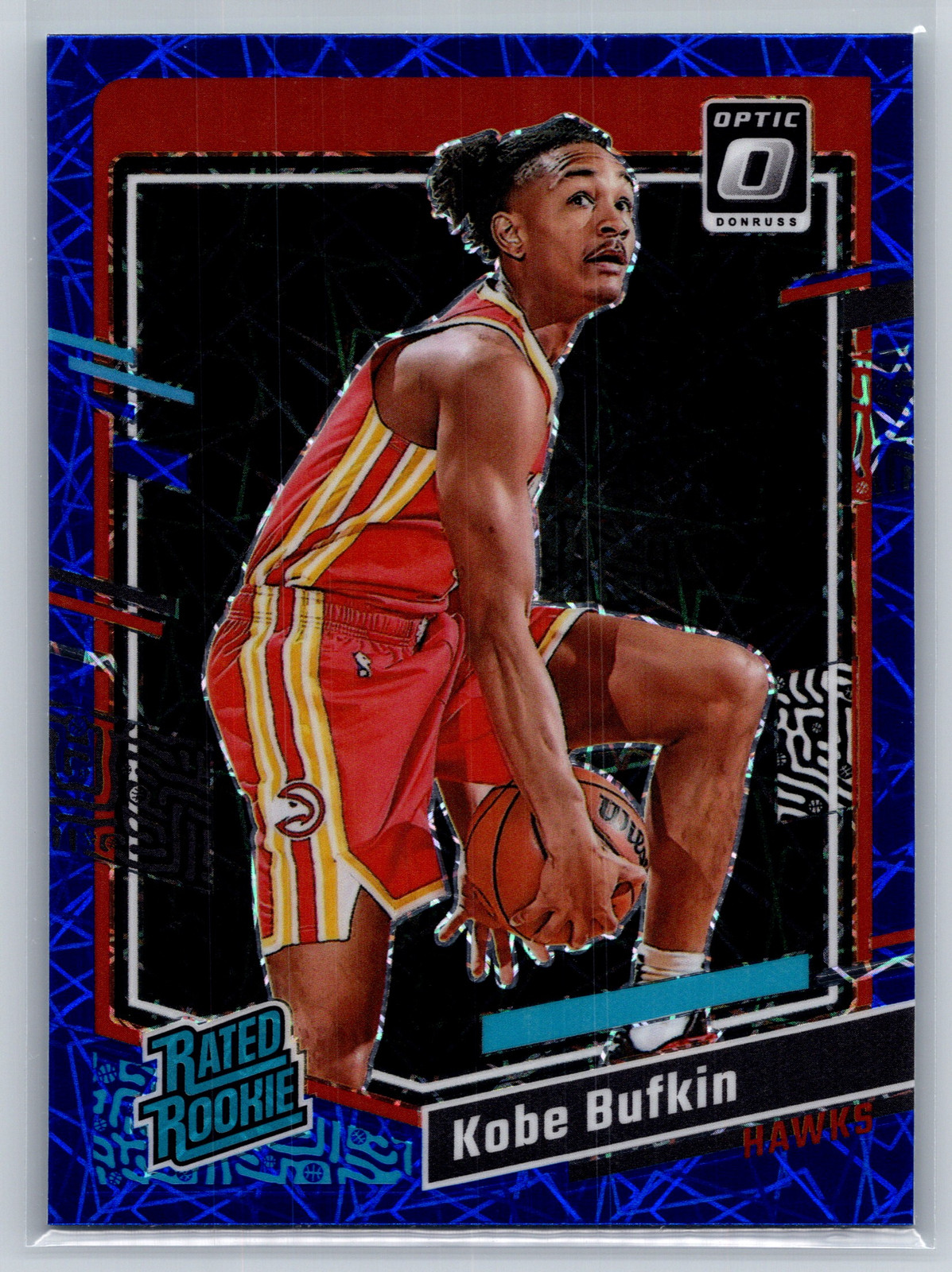 2023-24 Donruss Optic #220 Kobe Bufkin Blue Velocity