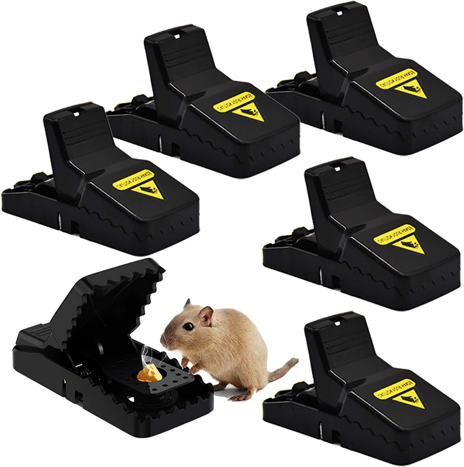 Mouse Traps Mice Traps, 6 Pack Mouse Traps for Indoors That Kill Instantly, Rode
