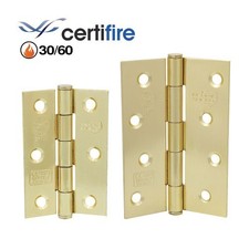 Perry Shield Fire Door Hinges Grade 7 Brass Finish Heavy Duty