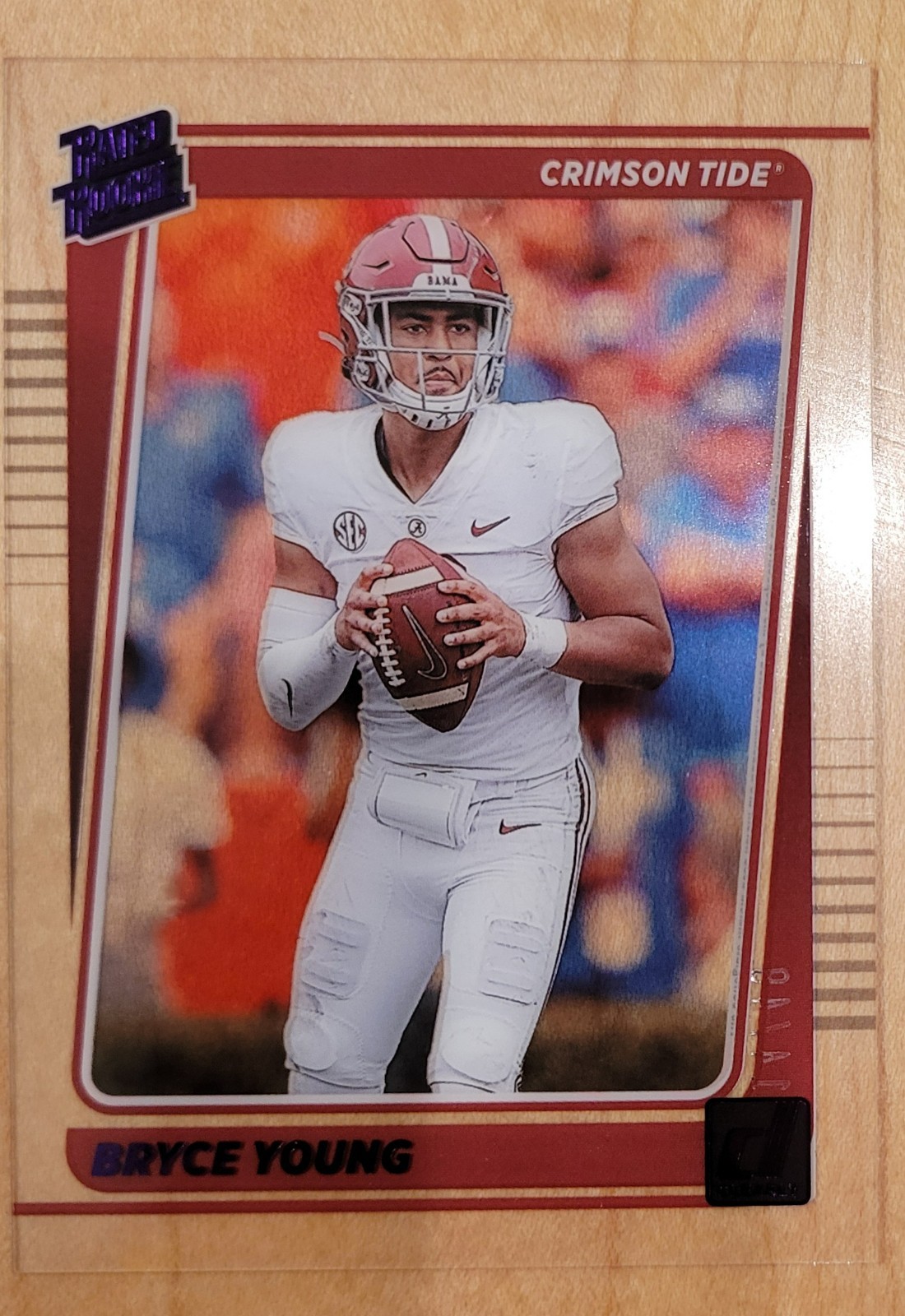 Bryce Young Panini Chronicles Draft Picks Clearly Donruss #26 Purple