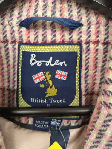 Boden Women's Two Piece Suit UK 14 Multi Striped 100% Wool Skirt Suit - Picture 6 of 6