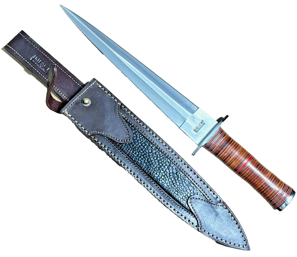 Impact Cutlery Custom Handmade Large Knife UNUSED 17.5" Dagger Sword Rare Knives - Image 2 of 4