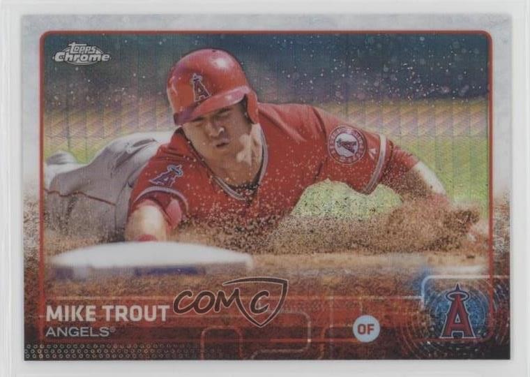 2015 Topps Chrome Prism Refractor Mike Trout #51 0zt5