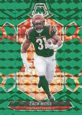 2024 Panini Mosaic #44 Zack Moss Mosaic Green