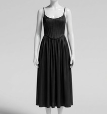 Zimmermann Women's Black Silk Corset Dress Size 0P