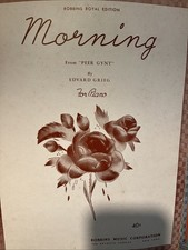 Morning Peer Gynt Ed Are Grieg Piano Sheet Music