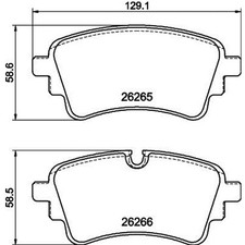 Hella Bremsbeläge hinten für Audi A4 A5 A6 A7 Q5