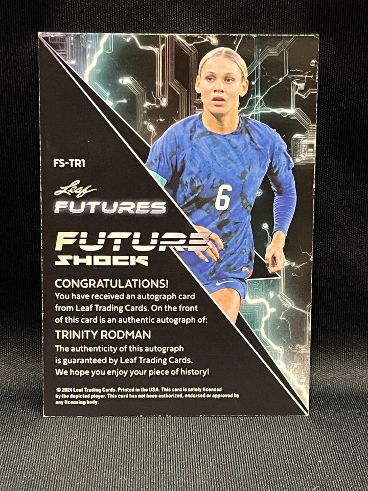2024 Leaf Futures Trinity Rodman Future Shock Gold Auto 14/15 FS-TR1 Foto 2 de 2
