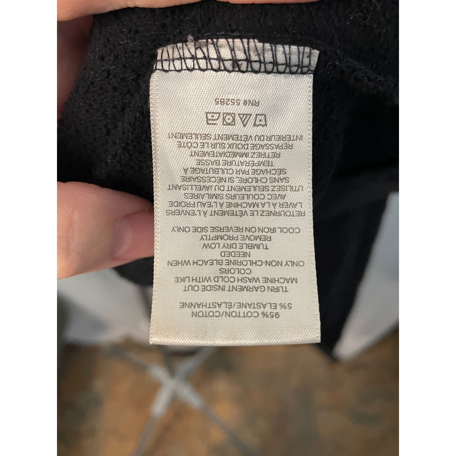 Express Mens Black Logo Graphic Pullover Hoodie M… - image 6