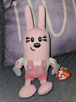 Ty Beanie Baby WIDGET Pink Nick Jr. WOW WOW Wubbzy Plush 2008 Toy  Rabbit Tags