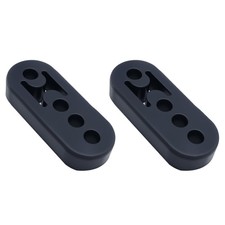 2 PCS Rubber Exhaust Hangers 4 Hole Muffler Universal Insulator Bushing Mount