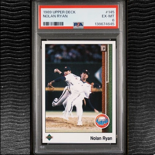 1989 Upper Deck #145 NOLAN RYAN PSA 6 EX-MT Looks MINT Best 6 You'll Ever See!
