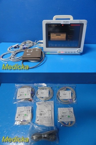 Mindray DPM6 Monitor paziente; CCO/SvO2, 2xIBP, SpO2, ECG/NIBP/TEMP + CAVI ~ 39411 - Foto 1 di 19