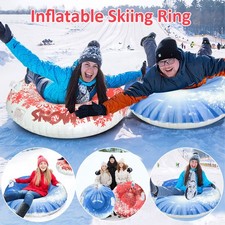 Inflatable Skiing Ring Adult Snow Tube with Handles Winter Outdoor Family Sports