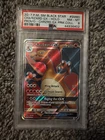 2017 POKEMON SM BLACK STAR PROMO #SM60 FULL ART/CHARIZARD GX PSA 8