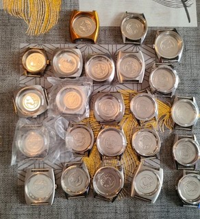 Lot 23 Boîtiers Montre ENICAR Ocean Pearl Automatic Vintage Swiss Watch Cases