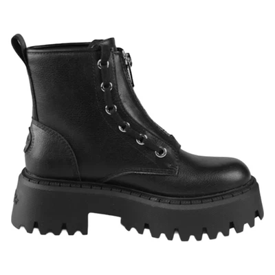 Anfibi stivaletti Buffalo donna Vegan ASPEN FRONT ZIP black 1270122