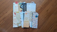 Wine Bottle Gift Bags with Handles and tags - Wide Variety - Lot of 20
