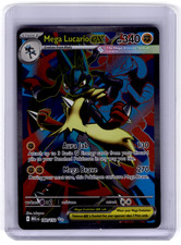 Mega Lucario inglese ex 160/132 ultra raro full art pokemon mega evoluzione quasi nuovo