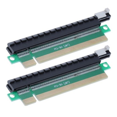 2x Riser PCI-E X16 Stecker Auf PCI Express Buchse Riser Card Erweiterungsadapter