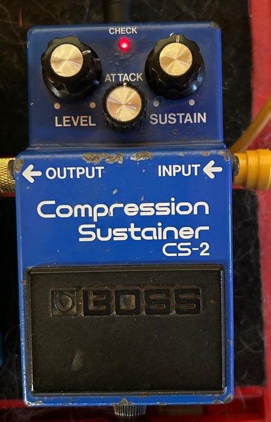 pedal 1986 boss  copression sustainer cs -2 , vintaje MIJ ,