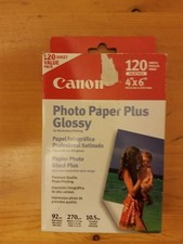 Canon Ink Jet Photo Paper Plus Glossy 4" x 6" 120 Sheets