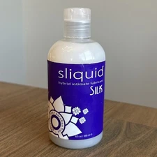 Sliquid Silk Hybrid Lube Glycerine & Paraben Free 8.5 Oz