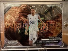 2023-24 Panini Prizm Euroleague Fireworks #18 Victor Wembanyama Mojo 24/25