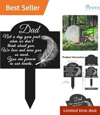 Acrylic Memorial Grave Stake Waterproof Yard Memorial Marker for Cemetery