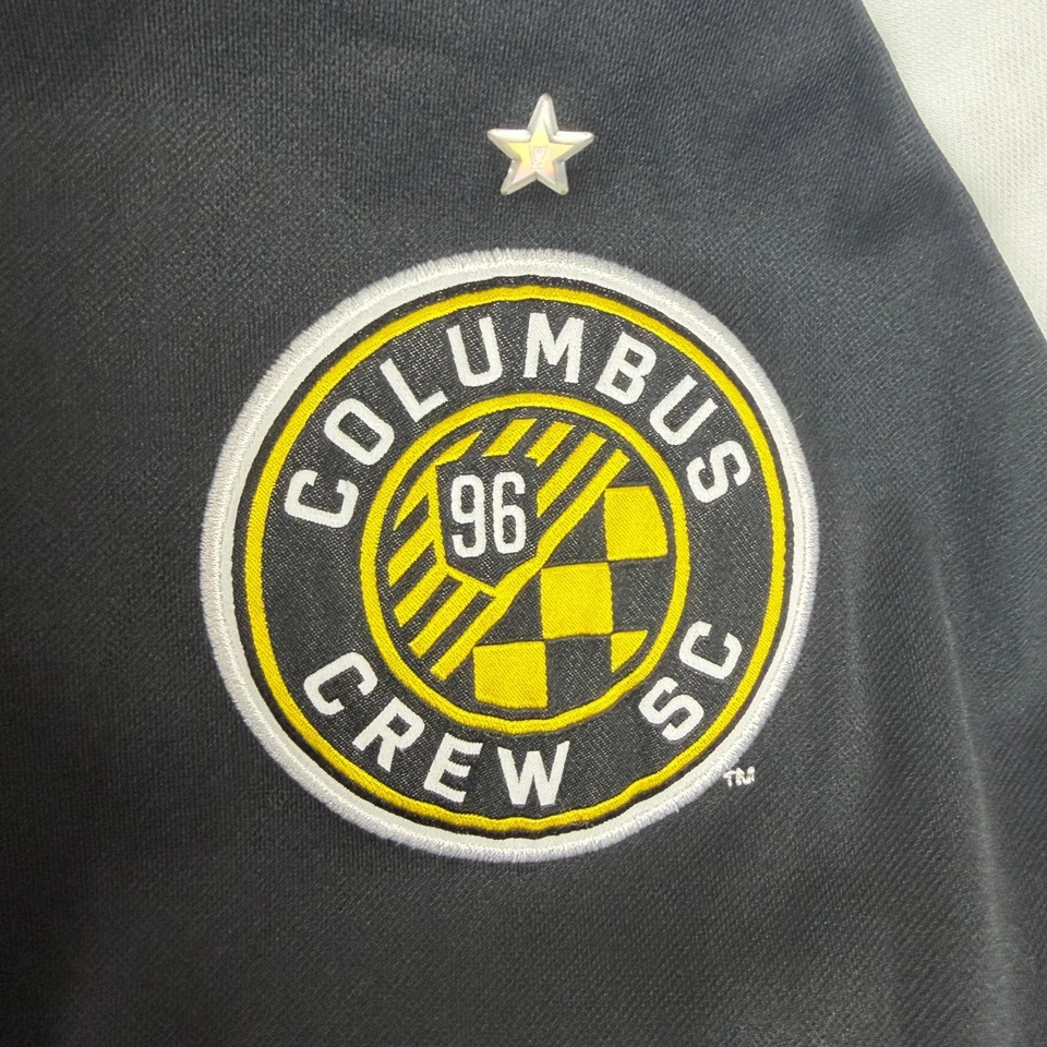 Chaqueta de Entrenamiento Adidas Columbus Crew Cremallera Completa Para Hombre Extra Grande XL Negra Amarilla Foto 4 de 4