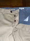 Gustin Men's Chino Straight Fit Button Fly Khaki Pants Size 35 x 36 — photo 9
