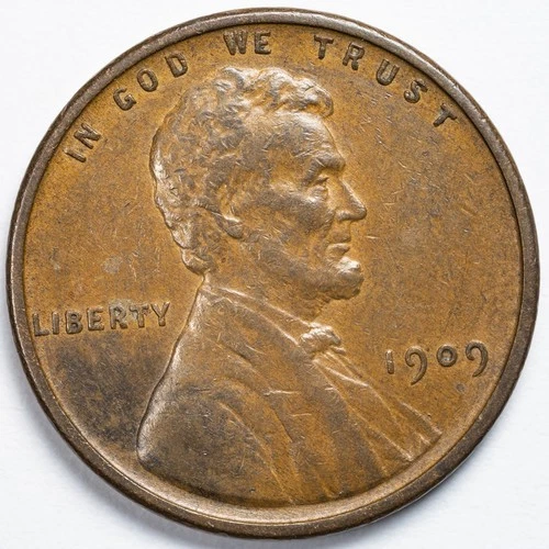 1909 VDB Lincoln Wheat Penny Extremely Fine (XF)