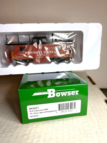 BOWSER #43417 P.R.R. Caboose "Tuscan" N-8 #478162 con antena de teléfono de tren 1:87 | Zustand: New