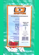 Easton Precision Shaft Components Deep Six Nocks - White - New Dozen Pack