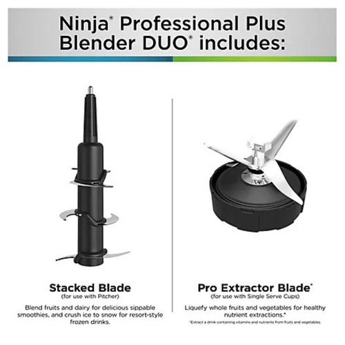 Ninja BN751 Duo Plus Blender with Auto IQ Technology, 1400 Peak Watts, Black New - Picture 9 of 11