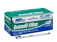 Handi-film 12x2000' Plastic Food Service Film Cling Wrap W/safety Slide Cutter Handi-film 12x2000' Plastic Food Service Film Cling Wrap W/safety Slide Cutter