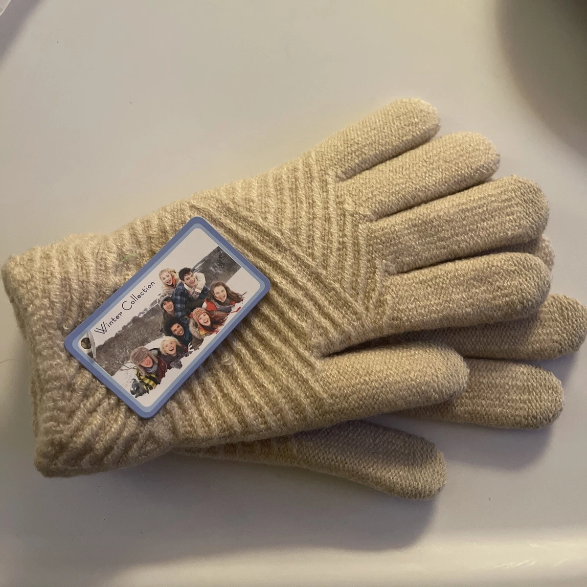 Cream winter gloves outlet