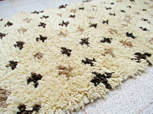 Vintage Moroccan Rug Azilal Rug Handmade Carpet Wool Tribal geometric Rug Berber - Picture 3 of 12