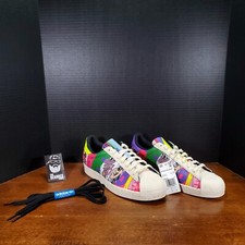 adidas gazelle silver green womens Adidas Rainbow Paint Splatter Superstars