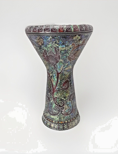 Sombaty Darbuka con testa di ricambio Remo, vera madreperla di Bavly Music. - Foto 2 di 10