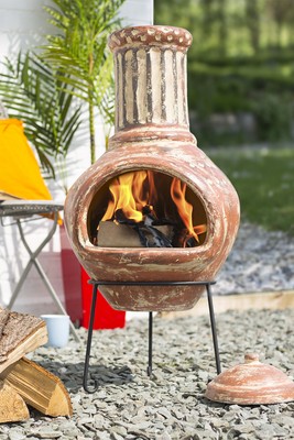 Terracotta Clay Chimenea Clay Chiminea Patio Heater Garden Heater