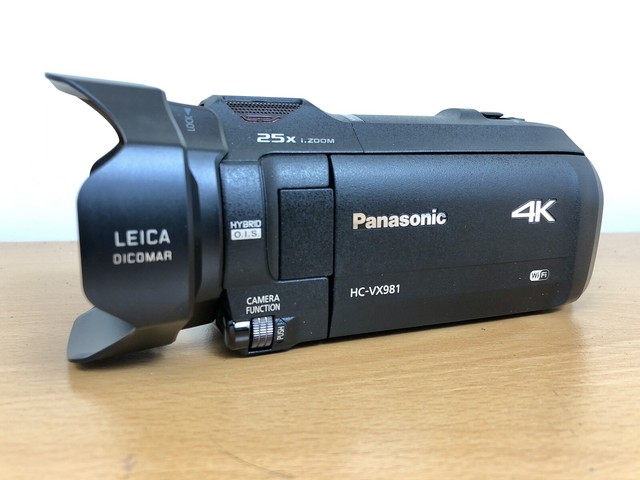 Panasonic HC VX981K 4K HD Camcorder With 20X LEICA DICOMAR Stabilized 