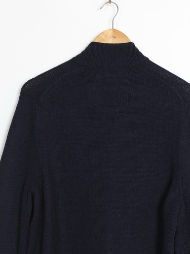 Maglione Acne Studios maglia blu navy con zip intera sul petto, taglia S - Foto 4 di 6