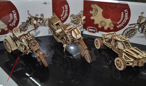Mechanical wooden puzzle Tricycle Construction Set for Self-assembly- UA Support - Picture 4 of 4