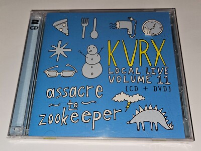 KVRX Local Live Volume 11 CD/DVD 2-Disc Set Assacre to Zookeeper *NEW/SEALED* 