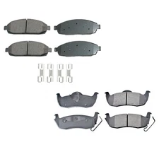Akebono ProACT Front Rear Ceramic Brake Pad Set Kit for Commander Grand Cherokee