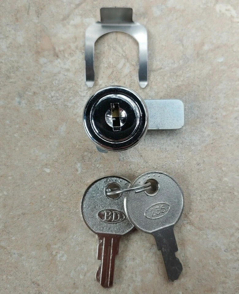 BD 235 Cash Drawer Register Lock & Key Fits Touch Dynamic, CRS, Wasp, APG & More