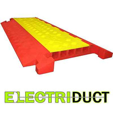 36"  CP5X125-Y/O Polyurethane Heavy Duty 5 Channel Cable Protector Linebacker