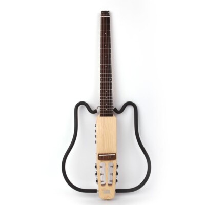Headless electric acoustic guitar silent travel built in effect