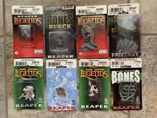 Lot of 8 Reaper Dark Heaven Legends Bones Minis Sealed